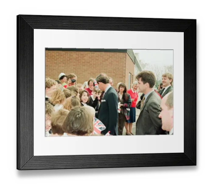 Framed Print : Prince Charles visits Rosecroft Secondary School, Loftus, Saltburn-By-the-Sea Framed Print : Prince Charles visits Rosecroft Secondary School, Loftus, Saltburn-By-the-Sea