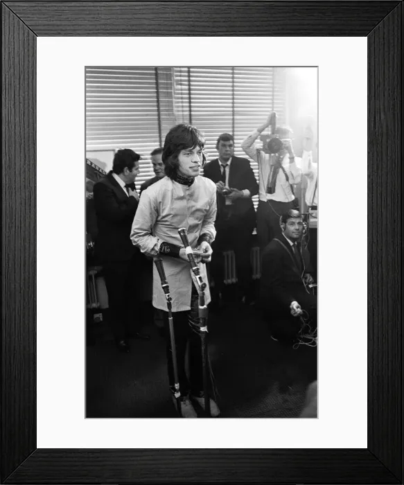 Framed Print : Appeal hearing at the Appeal Court in Central London where Rolling Stones lead singer