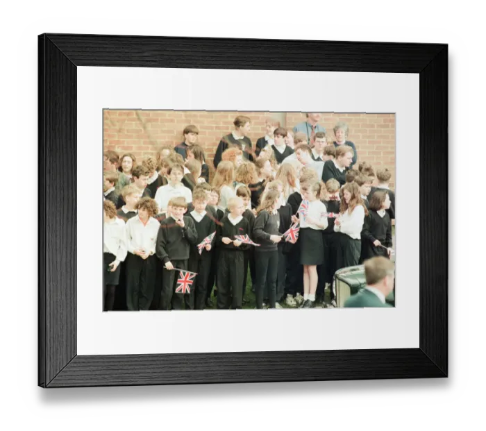 Framed Print : Prince Charles visits Rosecroft Secondary School, Loftus, Saltburn-By-the-Sea Framed Print : Prince Charles visits Rosecroft Secondary School, Loftus, Saltburn-By-the-Sea