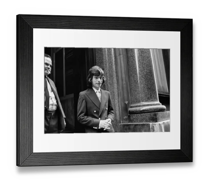 Framed Print : Appeal hearing at the Appeal Court in Central London where Rolling Stones lead singer