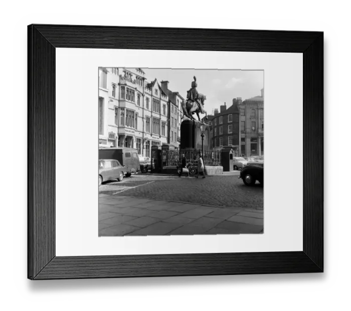Framed Print : Market Place in Durham City, County Durham. 24th May 1969 Framed Print : Market Place in Durham City, County Durham. 24th May 1969