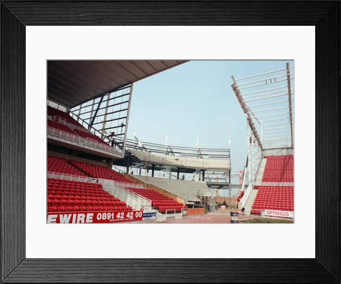 Framed Print : Riverside Football Stadium, the home of Middlesbrough F. C. in Middlesbrough Framed Print : Riverside Football Stadium, the home of Middlesbrough F. C. in Middlesbrough