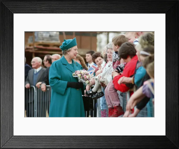 Framed Print : Queen Elizabeth II visiting Middlesbrough to open Pallister Park Framed Print : Queen Elizabeth II visiting Middlesbrough to open Pallister Park