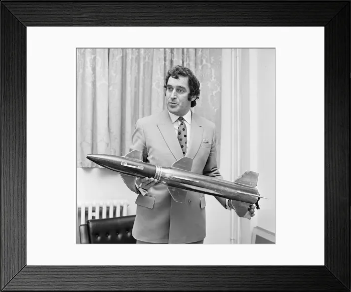 Framed Print : Terry Nation script writer for the BBC science fiction series Dr Who and creator of