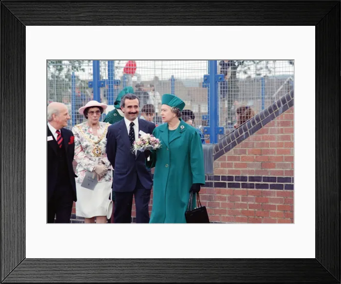 Framed Print : Queen Elizabeth II visiting Middlesbrough to open Pallister Park Framed Print : Queen Elizabeth II visiting Middlesbrough to open Pallister Park