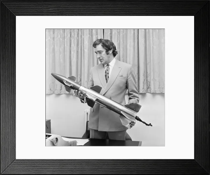 Framed Print : Terry Nation script writer for the BBC science fiction series Dr Who and creator of Framed Print : Terry Nation script writer for the BBC science fiction series Dr Who and creator of