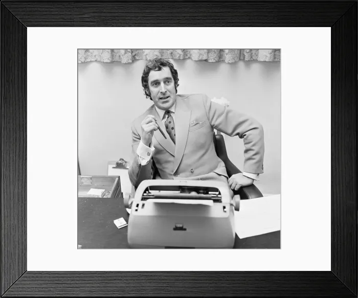 Framed Print : Terry Nation script writer for the BBC science fiction series Dr Who and creator of Framed Print : Terry Nation script writer for the BBC science fiction series Dr Who and creator of