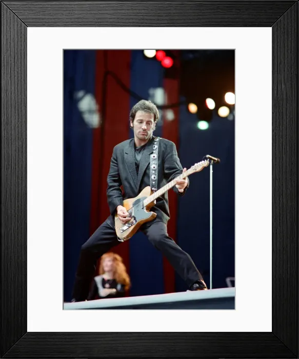 Framed Print : Bruce Springsteen, in concert on his Tunnel of Love Express Tour, Wembley Stadium, London Framed Print : Bruce Springsteen, in concert on his Tunnel of Love Express Tour, Wembley Stadium, London