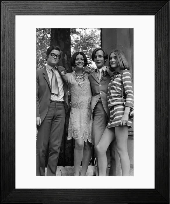 Framed Print : Maxime de la Falaise, weds John McKendry, Curator of Prints at the Metropolitan Museum in