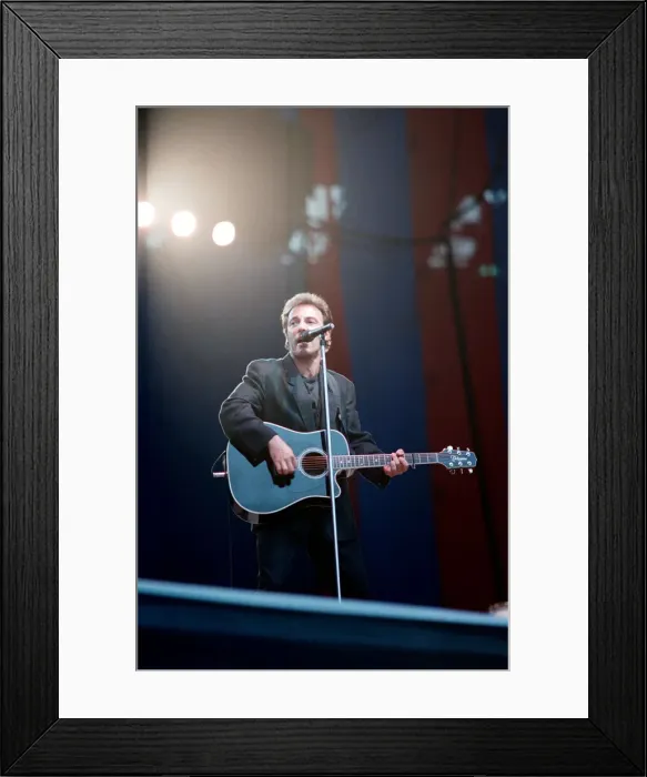 Framed Print : Bruce Springsteen, in concert on his Tunnel of Love Express Tour, Wembley Stadium, London Framed Print : Bruce Springsteen, in concert on his Tunnel of Love Express Tour, Wembley Stadium, London