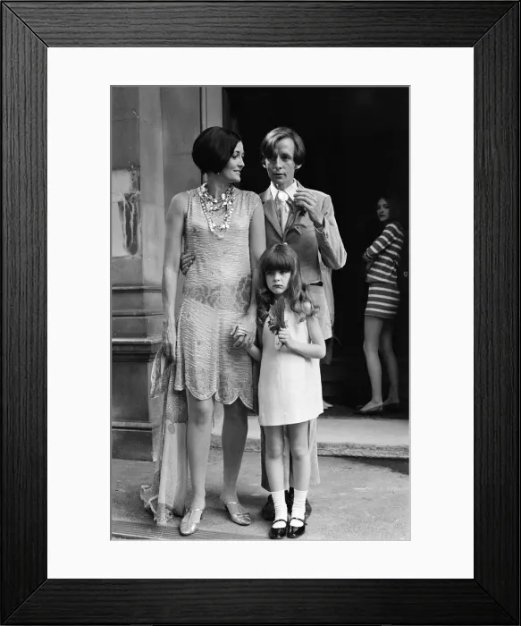 Framed Print : Maxime de la Falaise, weds John McKendry, Curator of Prints at the Metropolitan Museum in