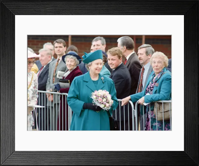 Framed Print : Queen Elizabeth II visiting Middlesbrough to open Pallister Park Framed Print : Queen Elizabeth II visiting Middlesbrough to open Pallister Park
