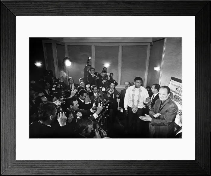 Framed Print : American world champion heavyweight boxer Muhammad Ali (formerly Cassius Clay