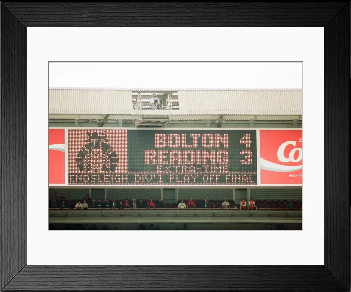 Framed Print : Bolton 4-3 Reading, Division One, Championship Play Off match at Wembley Stadium, London Framed Print : Bolton 4-3 Reading, Division One, Championship Play Off match at Wembley Stadium, London