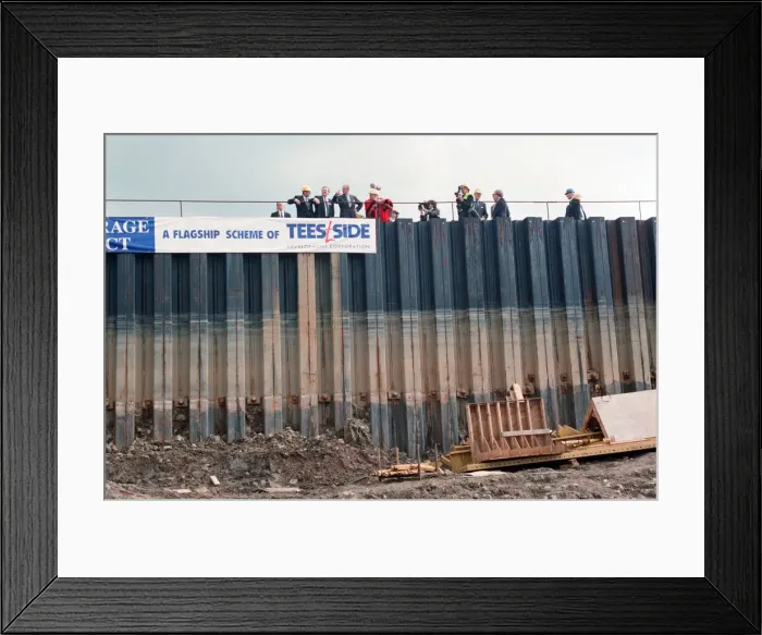 Framed Print : Prince Philip visiting Tees Barrage. 18th May 1993 Framed Print : Prince Philip visiting Tees Barrage. 18th May 1993