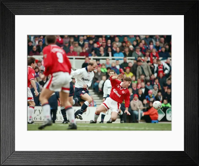 Framed Print : Middlesbrough v Bolton Wanderers, Premier League, final score 4-1 to Bolton Wanderers