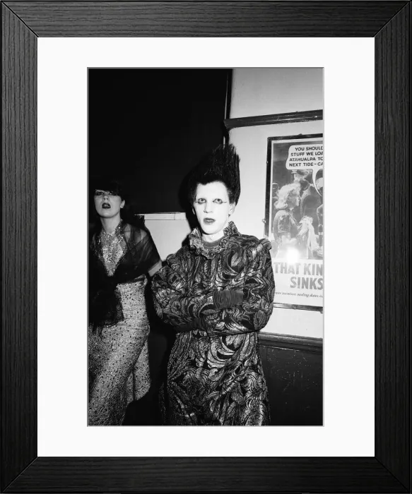 Framed Print : 18-year-old Jayne Sparke and 19-year-old Richard Wakefield at the Blitz Club in Covent Framed Print : 18-year-old Jayne Sparke and 19-year-old Richard Wakefield at the Blitz Club in Covent