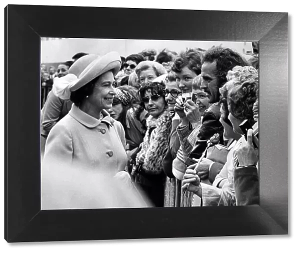 Queen Elizabeth II visits Teesside during her Silver Jubilee tour