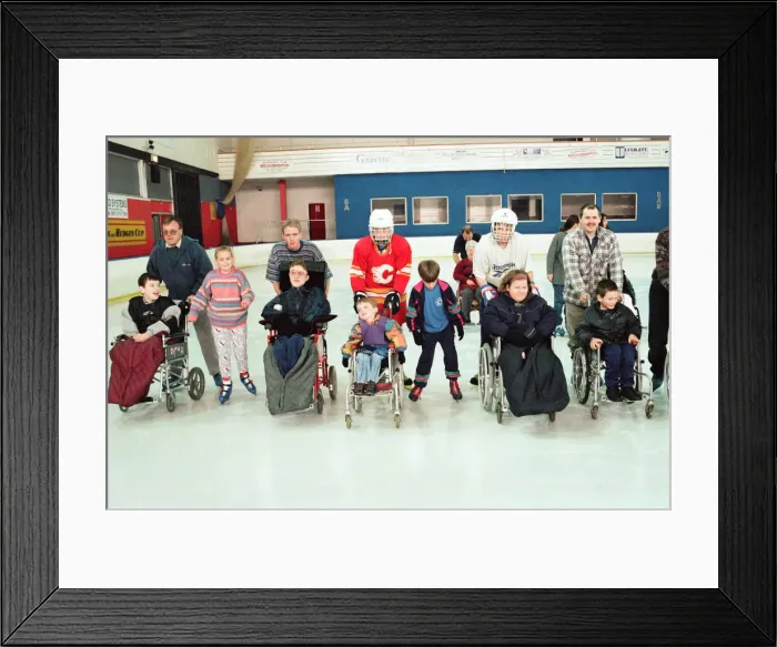 Framed Print : Disabled children and adults had an exciting time on the ice at Billingham Forum Framed Print : Disabled children and adults had an exciting time on the ice at Billingham Forum