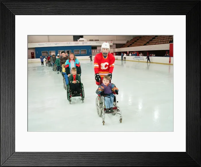 Framed Print : Disabled children and adults had an exciting time on the ice at Billingham Forum Framed Print : Disabled children and adults had an exciting time on the ice at Billingham Forum