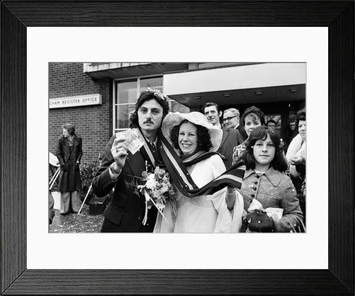 Framed Print : The wedding of Martyn and Pamela Preece at Birmingham Register Office Framed Print : The wedding of Martyn and Pamela Preece at Birmingham Register Office