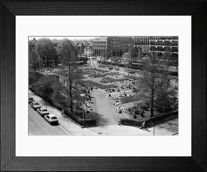 Framed Print : Victoria Square, Middlesbrough. 19th May 1980