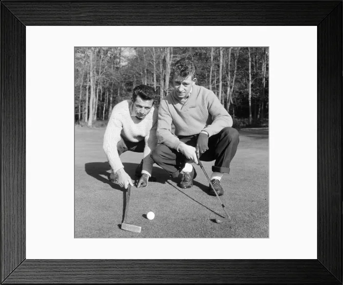Framed Print : Reading FC 1959  /  60. Football Players. 11th November 1959. Playing Golf
