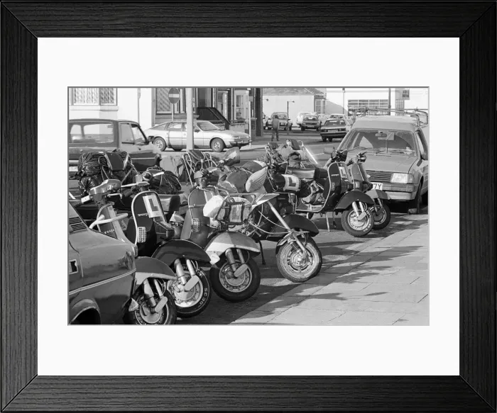 Framed Print : They rode Vespas and Lambrettas, they loved groups like the Small Faces and The Who Framed Print : They rode Vespas and Lambrettas, they loved groups like the Small Faces and The Who