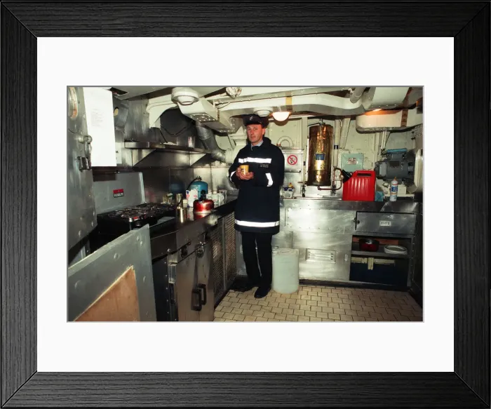 Framed Print : The Sea Cadets have a new base - the retired mine hunter HMS Kellington has docked Framed Print : The Sea Cadets have a new base - the retired mine hunter HMS Kellington has docked