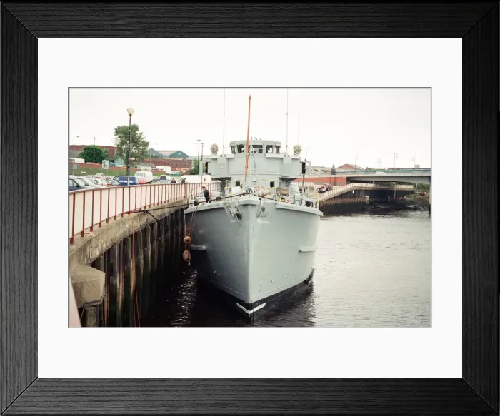 Framed Print : The Sea Cadets have a new base - the retired mine hunter HMS Kellington has docked Framed Print : The Sea Cadets have a new base - the retired mine hunter HMS Kellington has docked