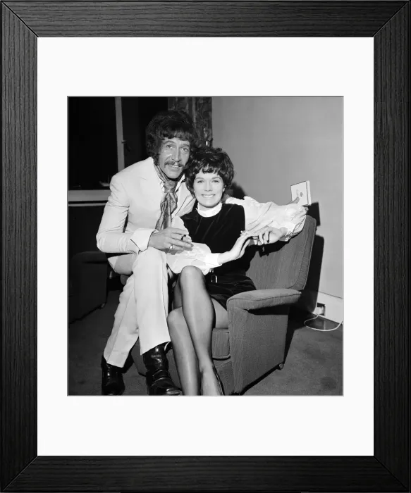 Framed Print : Cast members of the new ATV detective film series Department S Framed Print : Cast members of the new ATV detective film series Department S