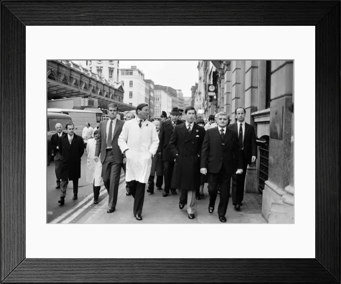 Framed Print : Prince Charles, Prince of Wales, visits Smithfield Market. 4th November 1980