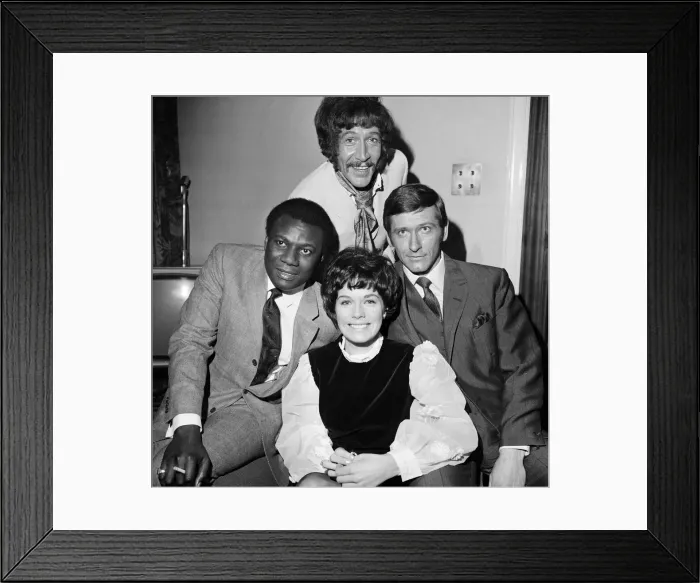 Framed Print : Cast members of the new ATV detective film series Department S Framed Print : Cast members of the new ATV detective film series Department S