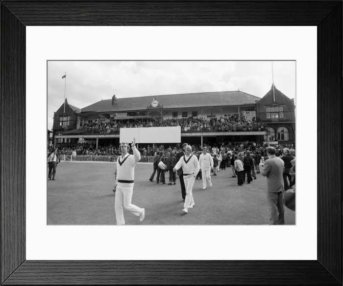 Framed Print : The final first class match to be held at Bramall Lane, Sheffield