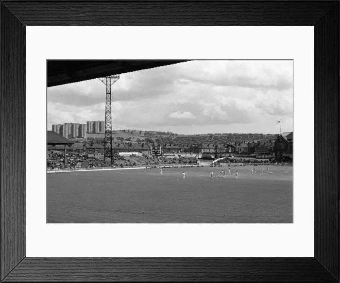 Framed Print : The final first class match to be held at Bramall Lane, Sheffield
