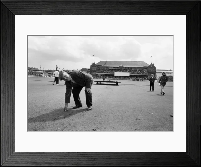 Framed Print : The final first class match to be held at Bramall Lane, Sheffield