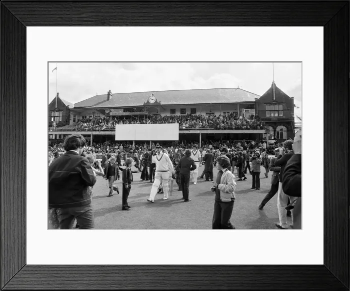 Framed Print : The final first class match to be held at Bramall Lane, Sheffield