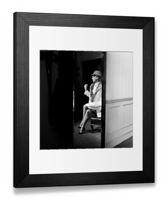 Framed Print : Actress Anita Ekberg seen here on the set of the ABC Murders Entertainment Framed Print : Actress Anita Ekberg seen here on the set of the ABC Murders Entertainment