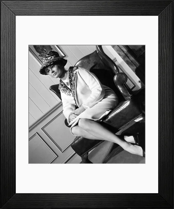 Framed Print : Actress Anita Ekberg seen here on the set of the ABC Murders Entertainment