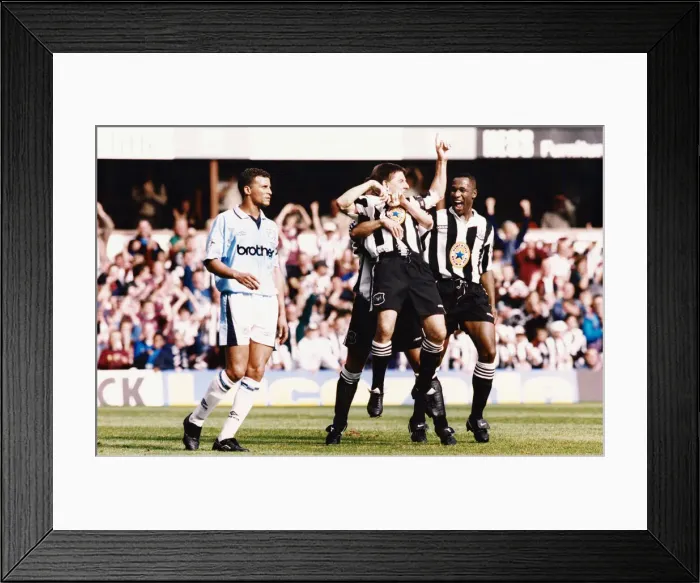Framed Print : English Premier League match at St James Park. Newcastle United 3 v Manchester Framed Print : English Premier League match at St James Park. Newcastle United 3 v Manchester