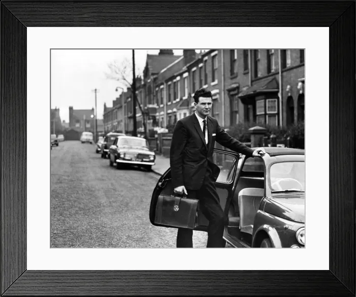 Framed Print : Peter Griffiths Conservative MP for Smethwick, pictured in Marshall Street, Smethwick Framed Print : Peter Griffiths Conservative MP for Smethwick, pictured in Marshall Street, Smethwick
