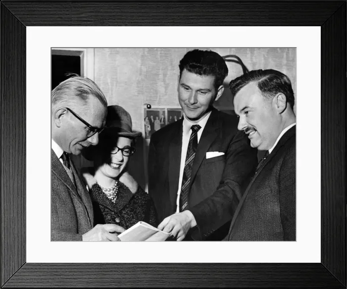 Framed Print : Peter Griffiths, Conservative MP for Smethwick, second from right Framed Print : Peter Griffiths, Conservative MP for Smethwick, second from right