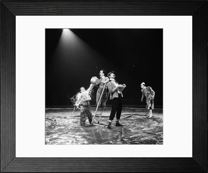 Framed Print : Clowns at a Bertram Mills Circus performance. 19th December 1958 Framed Print : Clowns at a Bertram Mills Circus performance. 19th December 1958