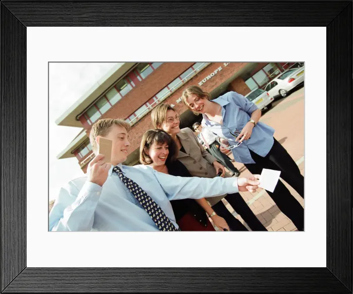 Framed Print : People watching a total solar eclipse. 11th August 1999 Framed Print : People watching a total solar eclipse. 11th August 1999