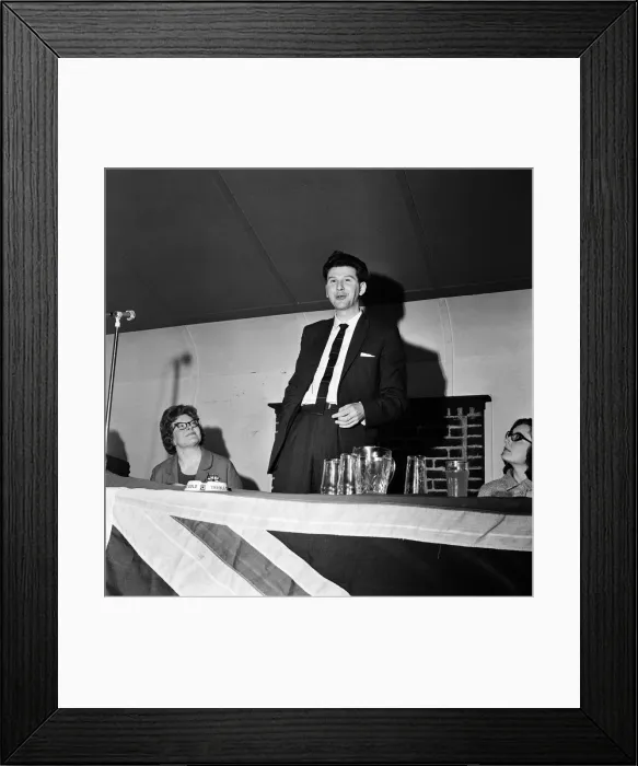 Framed Print : Peter Griffiths Conservative MP for Smethwick, talking at Sutton Conservatives Framed Print : Peter Griffiths Conservative MP for Smethwick, talking at Sutton Conservatives