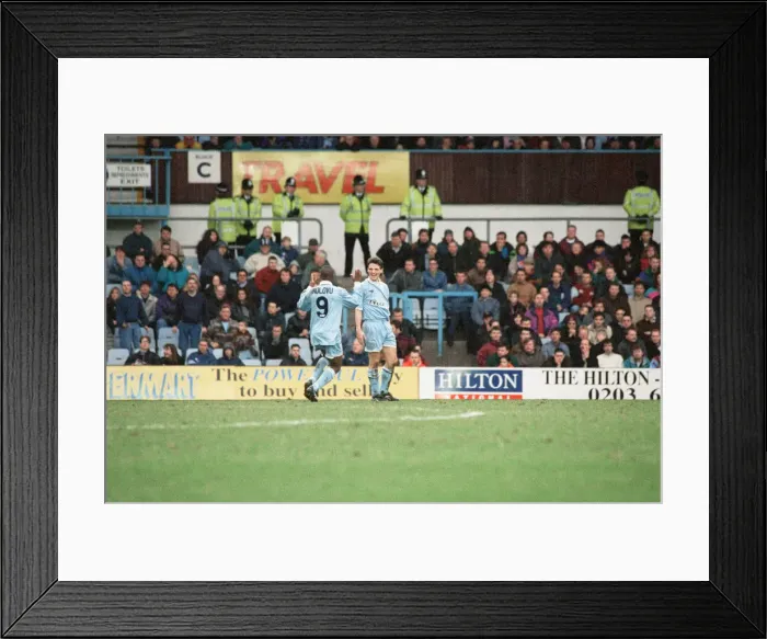 Framed Print : Coventry City 2 v West Ham United 0, Premier League match at Highfield Road Framed Print : Coventry City 2 v West Ham United 0, Premier League match at Highfield Road