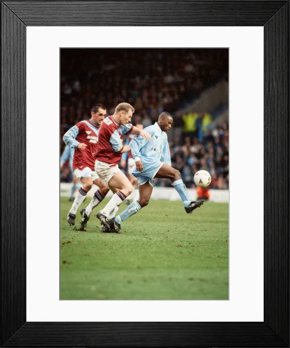 Framed Print : Coventry City 2 v West Ham United 0, Premier League match at Highfield Road Framed Print : Coventry City 2 v West Ham United 0, Premier League match at Highfield Road