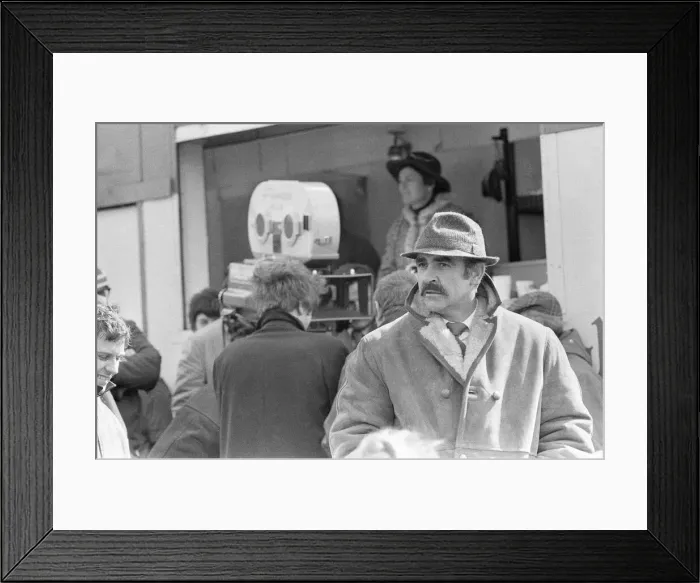 Framed Print : Sean Connery, the rest of the cast and crew of the movie Offence Framed Print : Sean Connery, the rest of the cast and crew of the movie Offence