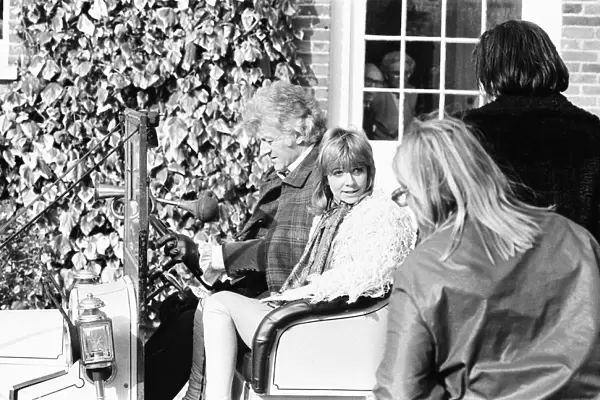 Jon Pertwee as Dr Who and Katy Manning as Jo Grant seen here with Bessie the Doctor