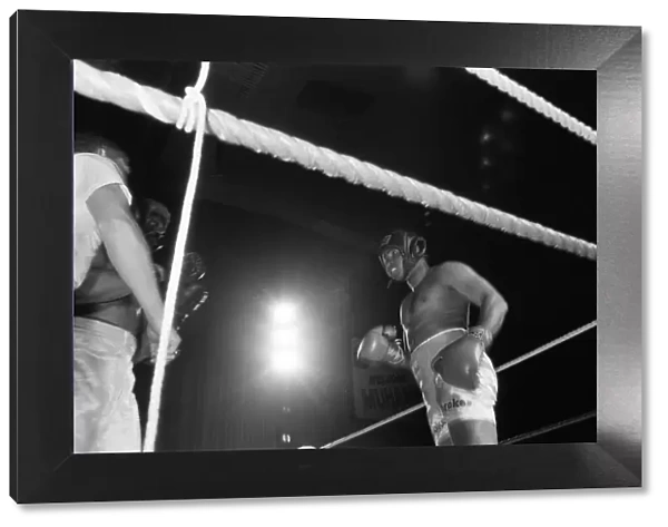 Muhammad Ali at boxing exhibition match in Birmingham. 7th June 1979